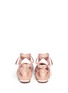 Back View - Click To Enlarge - SAM EDELMAN - 'Fallon' ankle tie leather ballet flats