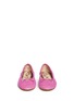 Front View - Click To Enlarge - SAM EDELMAN - 'Felicia' perforated suede ballet flats
