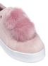 Detail View - Click To Enlarge - SAM EDELMAN - 'Leya' faux fur pompom suede slip-on sneakers