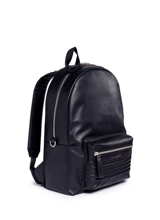 Figure View - Click To Enlarge - ALEXANDER MCQUEEN - Stud strap leather backpack