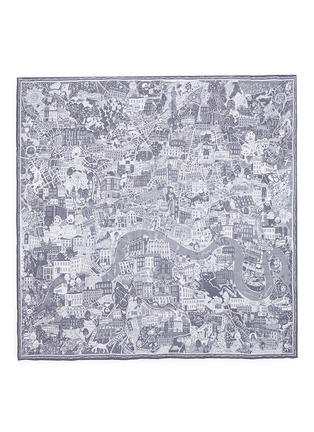 Main View - Click To Enlarge - ALEXANDER MCQUEEN - 'McQueen Loves London' silk chiffon scarf