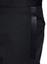 Detail View - Click To Enlarge - SAINT LAURENT - Satin stripe virgin wool tuxedo pants