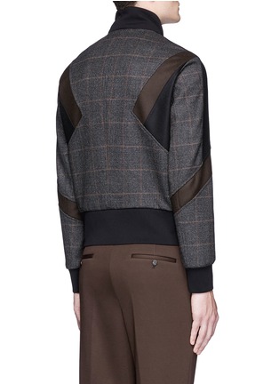 Back View - Click To Enlarge - NEIL BARRETT - 'Retro Modernist' skinny fit glen plaid track jacket