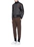 Figure View - Click To Enlarge - NEIL BARRETT - 'Retro Modernist' skinny fit glen plaid track jacket