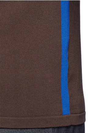 Detail View - Click To Enlarge - NEIL BARRETT - Contrast edge knit T-shirt
