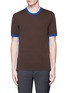 Main View - Click To Enlarge - NEIL BARRETT - Contrast edge knit T-shirt
