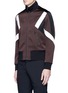 Front View - Click To Enlarge - NEIL BARRETT - 'Retro Modernist' colourblock blouson satin jacket