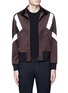 Main View - Click To Enlarge - NEIL BARRETT - 'Retro Modernist' colourblock blouson satin jacket