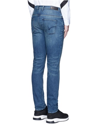 Back View - Click To Enlarge - NEIL BARRETT - Skinny fit cotton denim jeans
