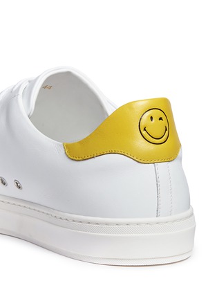 Detail View - Click To Enlarge - ANYA HINDMARCH - 'Wink' leather tennis shoes
