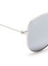 Detail View - Click To Enlarge - RAY-BAN - 'Aviator Junior' metal mirror sunglasses