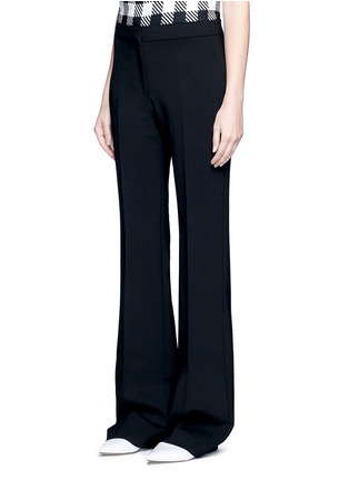 Front View - Click To Enlarge - VICTORIA, VICTORIA BECKHAM - 'Victoria' sponge wool flared pants