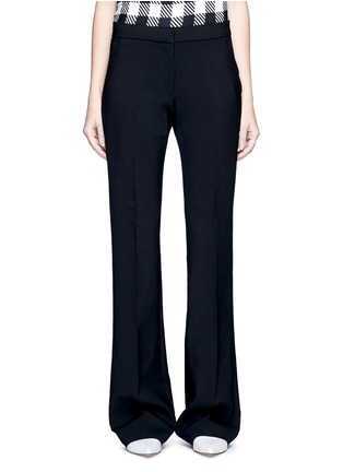 Main View - Click To Enlarge - VICTORIA, VICTORIA BECKHAM - 'Victoria' sponge wool flared pants