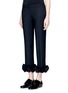 Front View - Click To Enlarge - VICTORIA, VICTORIA BECKHAM - 3D flower wool blend pants