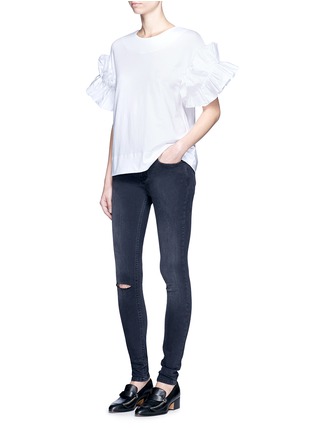 Figure View - Click To Enlarge - VICTORIA, VICTORIA BECKHAM - 'Superskinny' distressed jeans