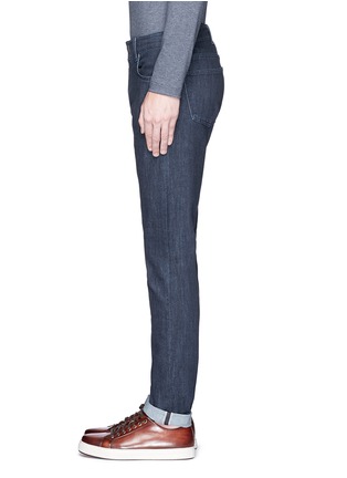 Detail View - Click To Enlarge - ISAIA - Logo charm stretch selvedge jeans