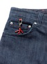  - ISAIA - Logo charm stretch selvedge jeans