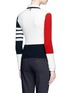 Back View - Click To Enlarge - THOM BROWNE  - Colourblock cashmere sweater