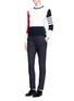 Figure View - Click To Enlarge - THOM BROWNE  - Colourblock cashmere sweater