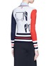 Back View - Click To Enlarge - THOM BROWNE  - Elephant jacquard colourblock wool sweater