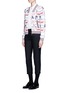 Figure View - Click To Enlarge - THOM BROWNE  - Hector and toy intarsia knit bomber jacket