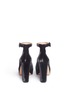 Back View - Click To Enlarge - GIANVITO ROSSI - 'Sherry' velvet platform pumps