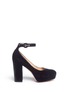 Main View - Click To Enlarge - GIANVITO ROSSI - 'Sherry' velvet platform pumps