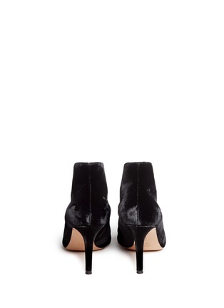 Back View - Click To Enlarge - GIANVITO ROSSI - V-throat velvet booties