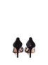 Back View - Click To Enlarge - GIANVITO ROSSI - 'Plexi' clear PVC velvet pumps