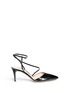 Main View - Click To Enlarge - GIANVITO ROSSI - 'Carlyle' strap patent leather pumps