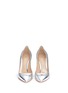 Front View - Click To Enlarge - GIANVITO ROSSI - Metallic leather pumps