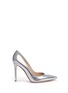 Main View - Click To Enlarge - GIANVITO ROSSI - Metallic leather pumps