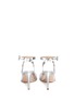Back View - Click To Enlarge - GIANVITO ROSSI - 'Plexi' clear PVC metallic leather ankle strap pumps