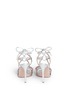 Back View - Click To Enlarge - GIANVITO ROSSI - 'Zelda' fur band leather sandals