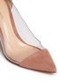 Detail View - Click To Enlarge - GIANVITO ROSSI - 'Plexi' clear PVC suede pumps