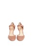 Front View - Click To Enlarge - GIANVITO ROSSI - 'Campral' chamois suede Mary Jane d'Orsay pumps