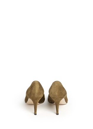 Back View - Click To Enlarge - GIANVITO ROSSI - 'Gianvito 70' suede pumps