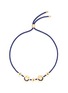 Main View - Click To Enlarge - RUIFIER - 'Happy² Hearts' 18k yellow gold charm cord bracelet