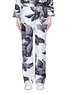 Main View - Click To Enlarge - F.R.S FOR RESTLESS SLEEPERS - 'Crono' greyscale leaf print silk pyjama pants