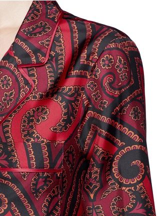 Detail View - Click To Enlarge - F.R.S FOR RESTLESS SLEEPERS - 'Era' paisley print silk pyjama shirt