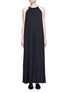 Main View - Click To Enlarge - VINCE - Washed satin sunburst pleat maxi dress