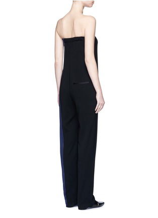 Back View - Click To Enlarge - RAG & BONE - 'Ida' satin stripe strapless ottoman jumpsuit