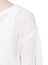 Detail View - Click To Enlarge - THEORY - 'Limtally B' drawstring V-neck open knit top