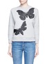 Main View - Click To Enlarge - ALEXANDER MCQUEEN - Moth embroidery French terry sweartshirt