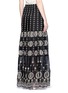 Back View - Click To Enlarge - ALICE & OLIVIA - 'Lysa' eyelet embroidered convertible maxi skirt