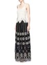 Figure View - Click To Enlarge - ALICE & OLIVIA - 'Lysa' eyelet embroidered convertible maxi skirt