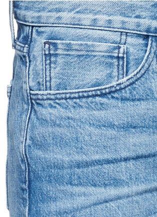 Detail View - Click To Enlarge - 3X1 - 'WM3' fringe cuff cropped jeans