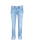 Main View - Click To Enlarge - 3X1 - 'WM3' fringe cuff cropped jeans
