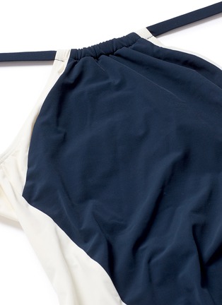 Detail View - Click To Enlarge - FLAGPOLE SWIM - 'Nola' open back colourblock halterneck swimsuit