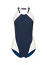 Main View - Click To Enlarge - FLAGPOLE SWIM - 'Nola' open back colourblock halterneck swimsuit